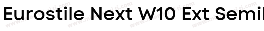 Eurostile Next W10 Ext SemiBold字体转换